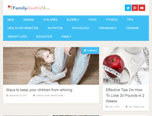 Tablet Screenshot of familyhealth24.com